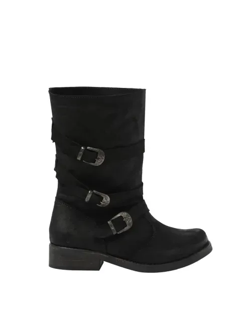 Bota Lavanda Clásico Negro